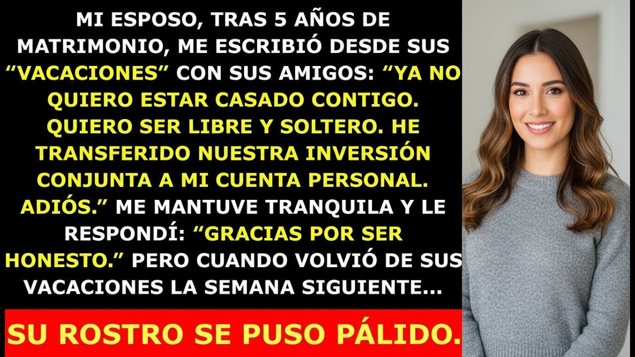 “Mi Esposo Me Dijo ‘Quiero Ser Soltero’ — Siete Días Después, Se Dio Cuenta del Error”