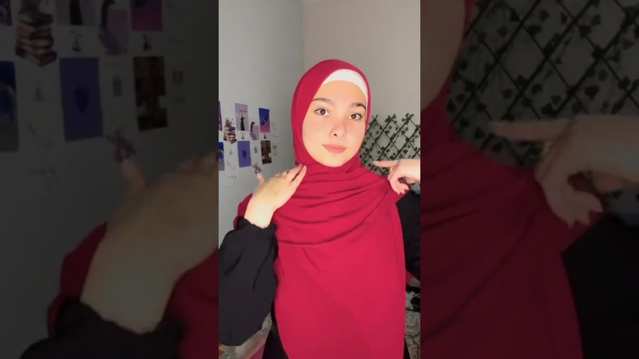 أفضل تجميعة للفات الخمار بالطرحة 🦋🤍 #hijab #حجاب #hijabstyle