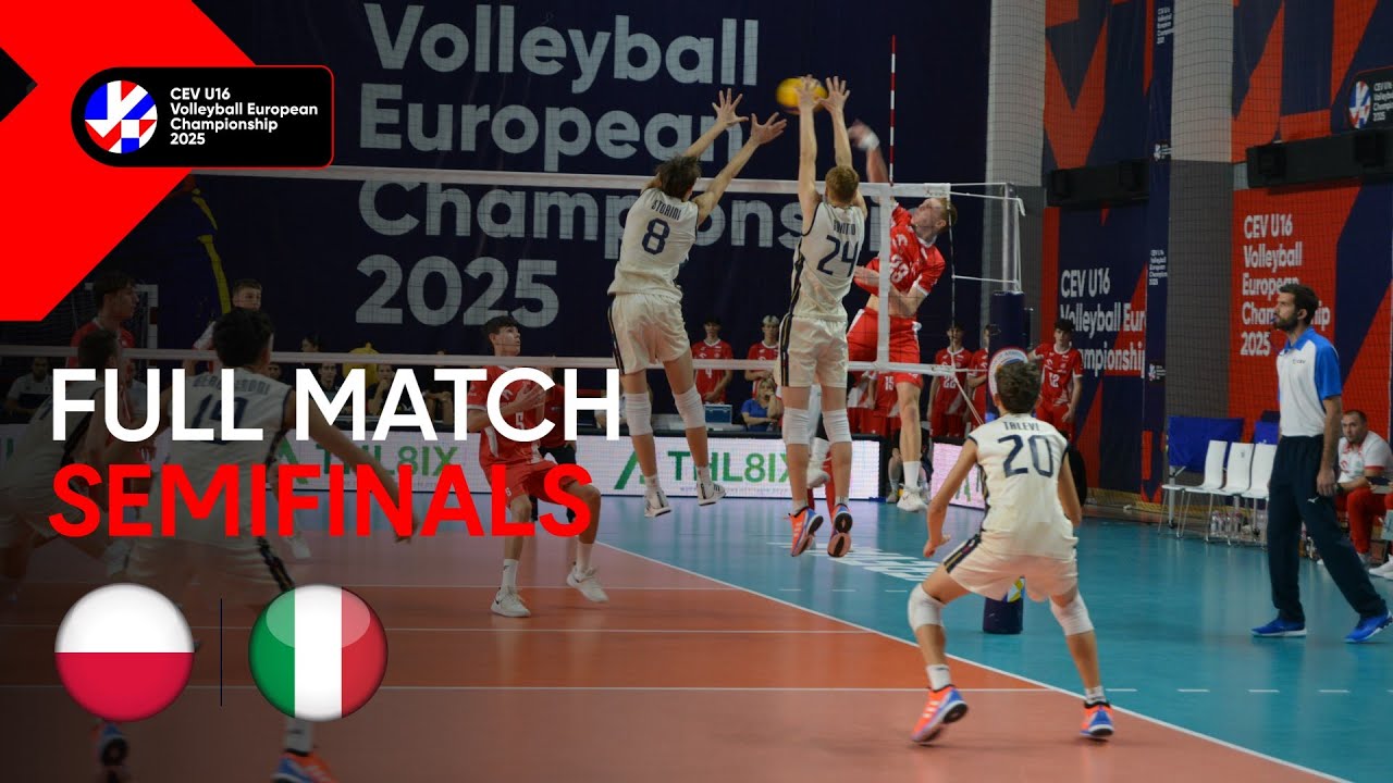 Full Match | Poland vs. Italy | CEV U16 Volleyball European Championship 2025 | Men (SF)