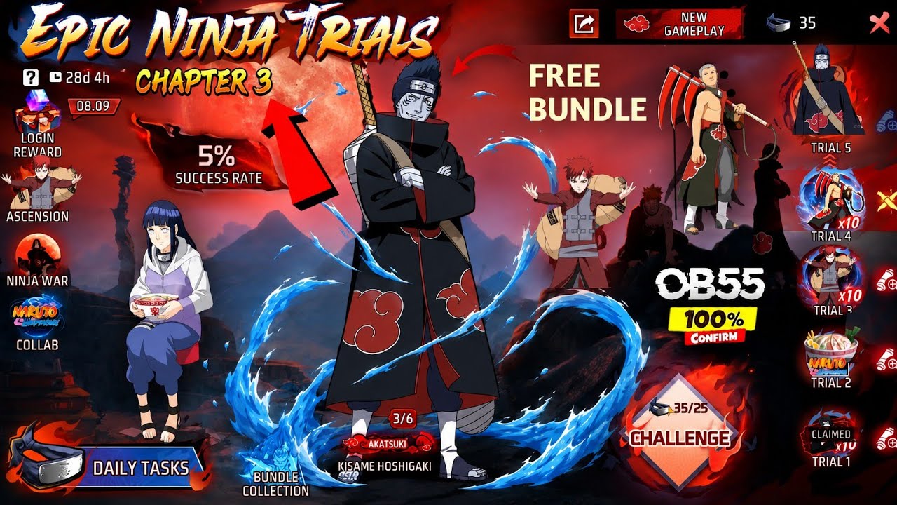 Naruto Chapter 3 Free Bundle Confirmed 🤯 OB55 Naruto Chapter 3 Free Fire | Next Anime Collab Event