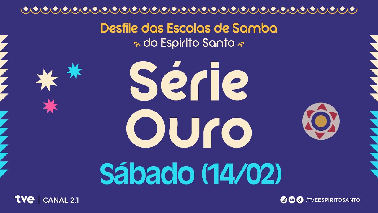 Desfile das Escolas de Samba do ES | Carnaval 2026 | Sábado - Série Ouro | 14/02/2026 | 21h