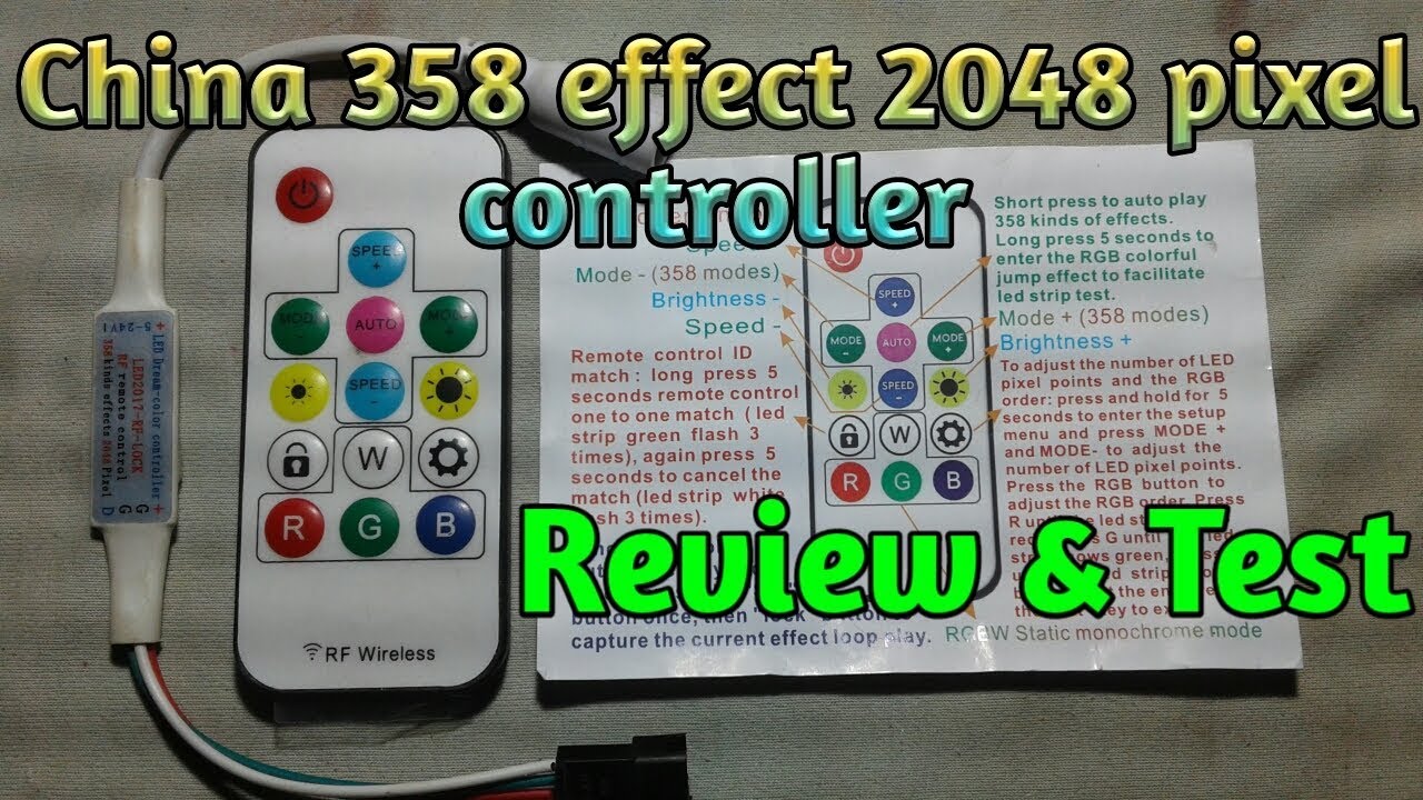 Pixel mini remote controller ! China 358 effect up to 2048 pixel controller Review & Test in hindi