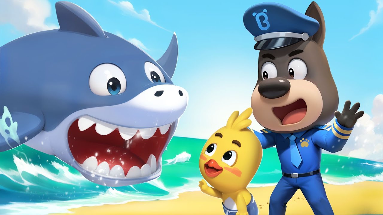 A Big Shark Is Coming | Safety Rules for Kids | Kids Cartoon | Sheriff Labrador | BabyBus TV