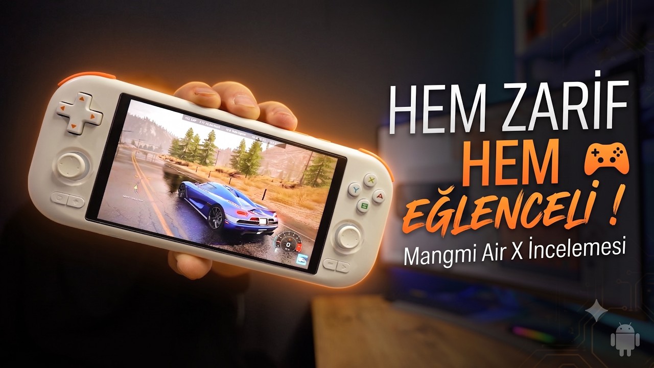Taşınabilir Android Oyun Konsolu Mangmi Air X İncelemesi | Oyun , Medya , Stream vs...