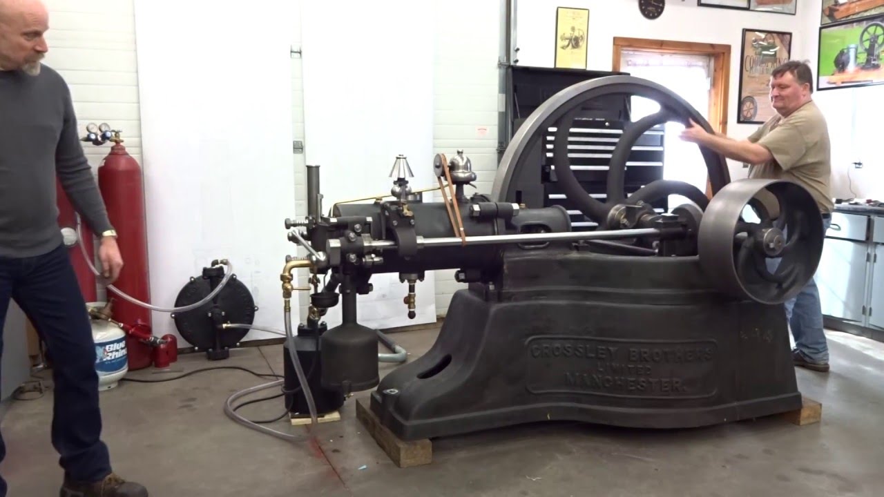 1882 Crossley Slide Valve Start-up first time