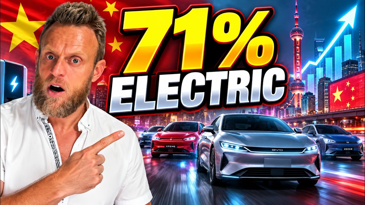 Доля электромобилей на рынке Китая достигла 71% &mdash; продажи бензиновых машин рушатся