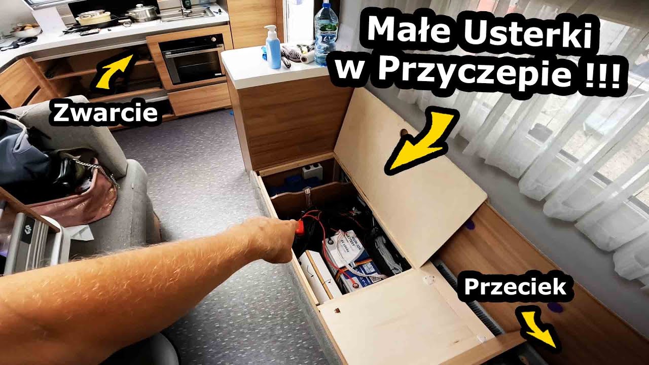 Naprawiam Dwie Usterki w Przyczepie! - Pieczemy Urodzinowy Tort Nadii! *Gdzie są bezpieczniki? (740)