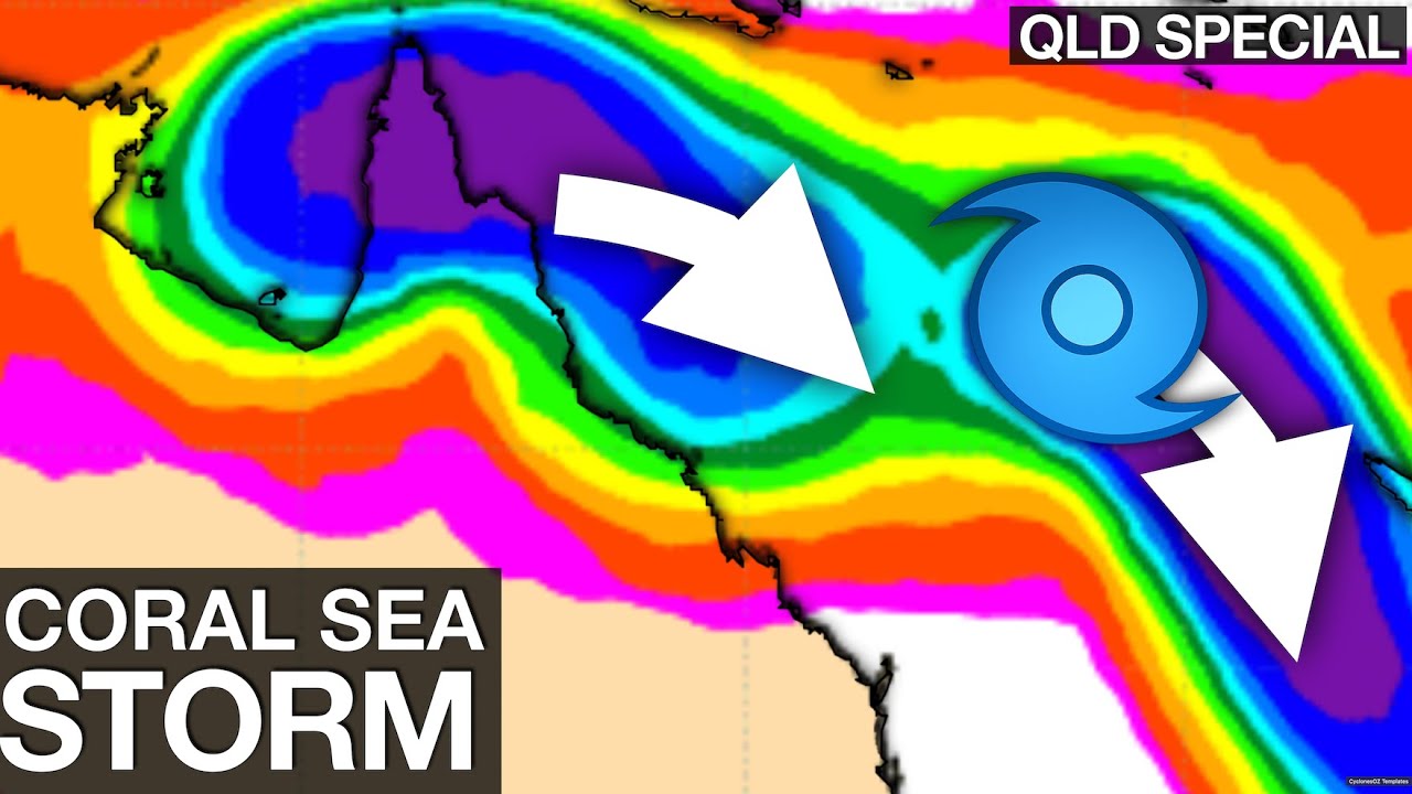 Queensland: Developing Coral Sea Tropical Low Forecast for the Weekend