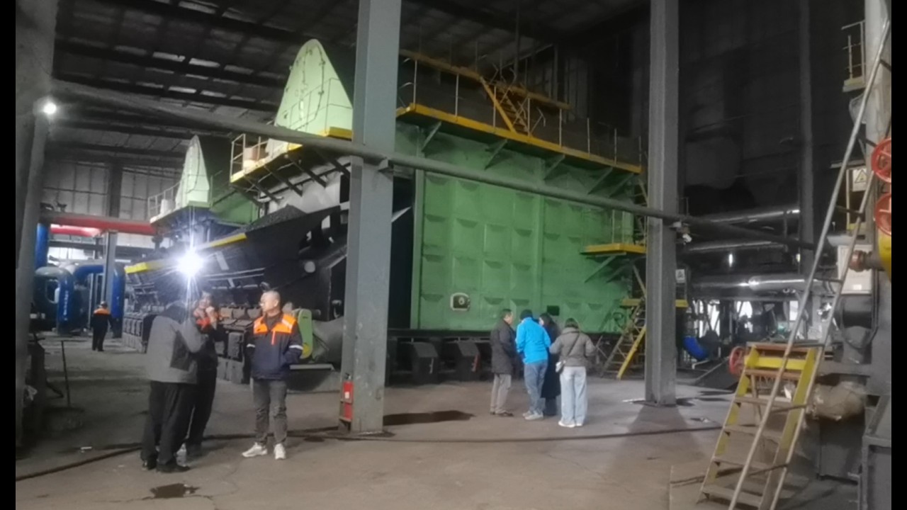 Coal-Fired Hot Water Boilers Project | Installation & Control Room Overview#boiler #industrial