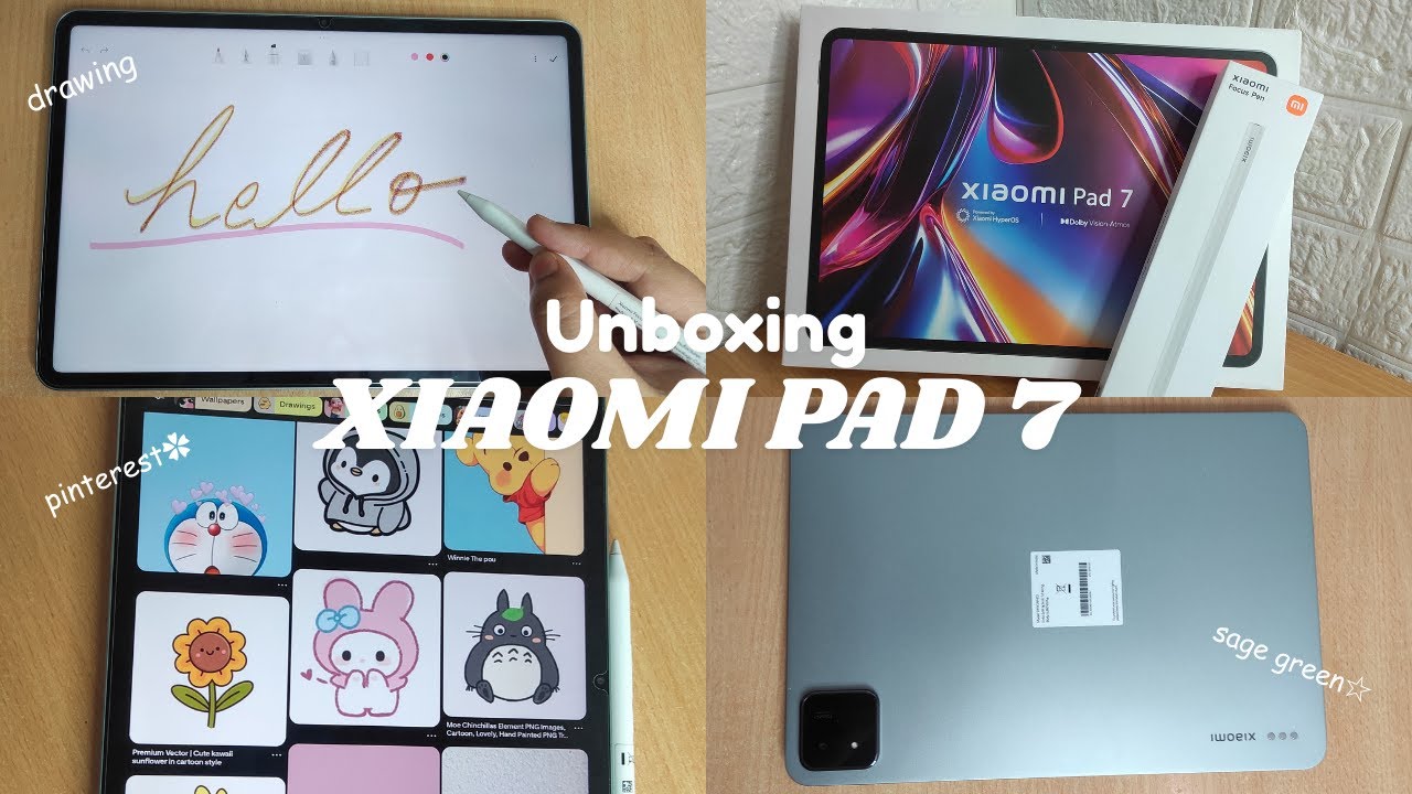 Unboxing Xiaomi pad 7, Stylus & Accessories | Notes, Pinterest, Camera test, Games