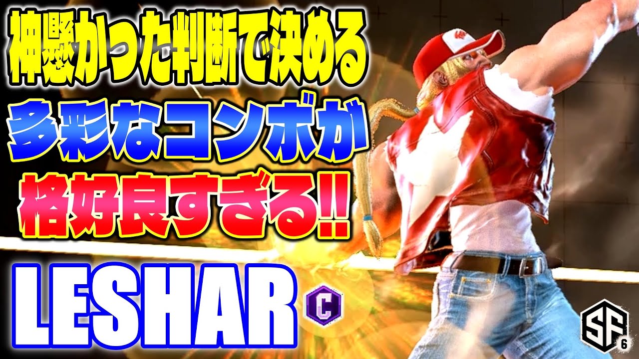 【スト6】神懸かった判断で決める多彩なコンボが格好良すぎる!! LeShar (テリー) 【SF6】