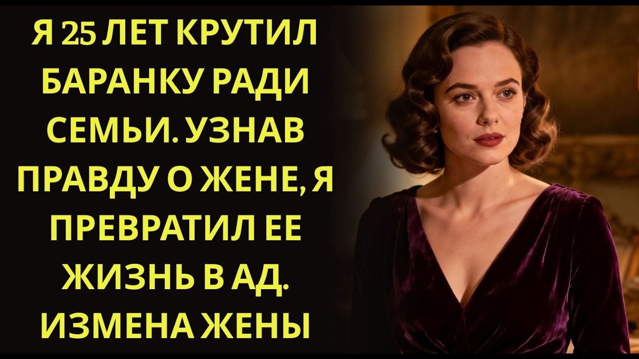 Я 25 лет крутил баранку ради семьи  Узнав правду о жене, я превратил ее жизнь в ад  Измена Жены