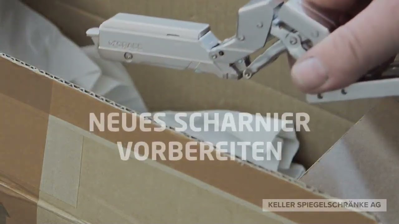 How to..... - Scharnier beim Spiegelschrank wechseln