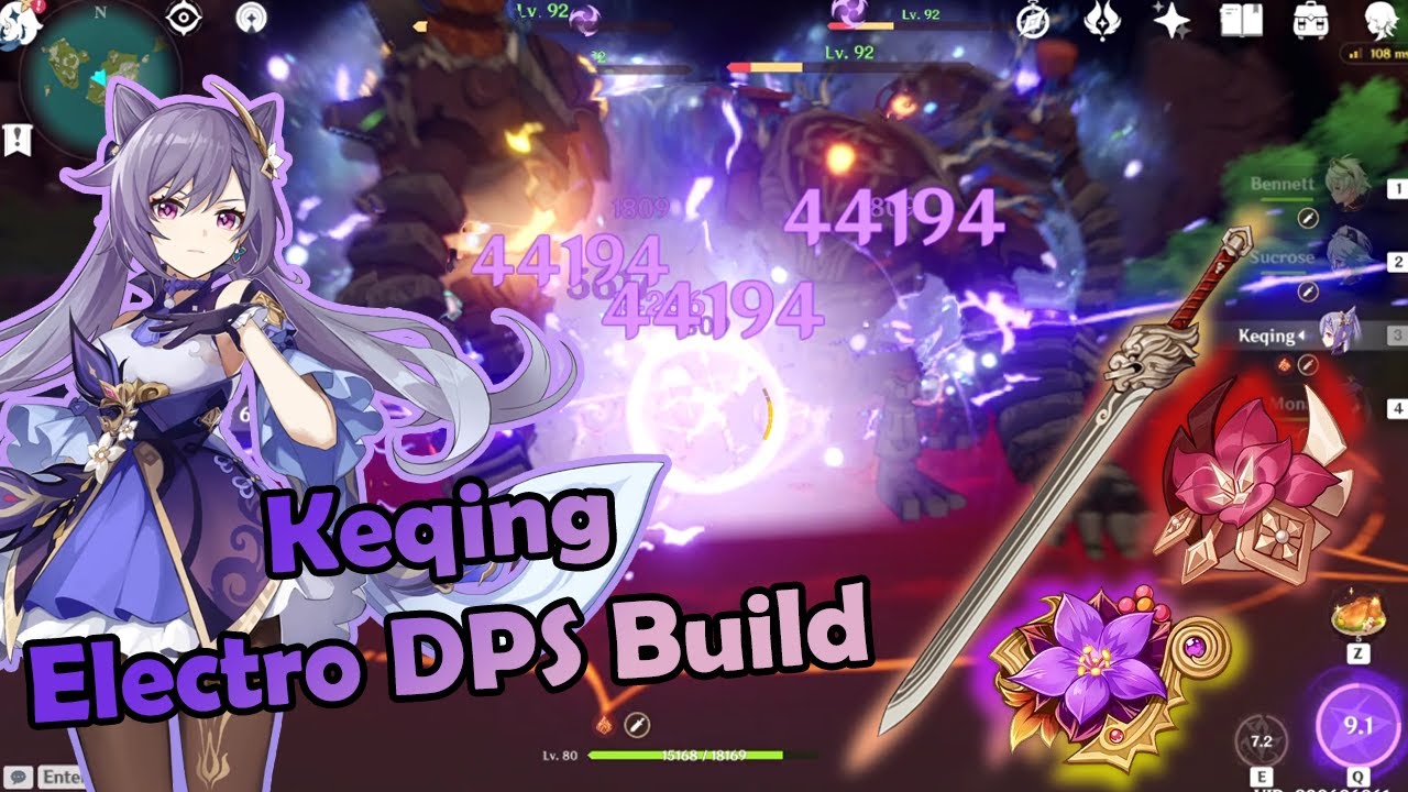 Keqing GLADIATOR + THUNDERING WITH Lion's Roar IS ABSURDLY STRONG!!! | Keqing DPS Build