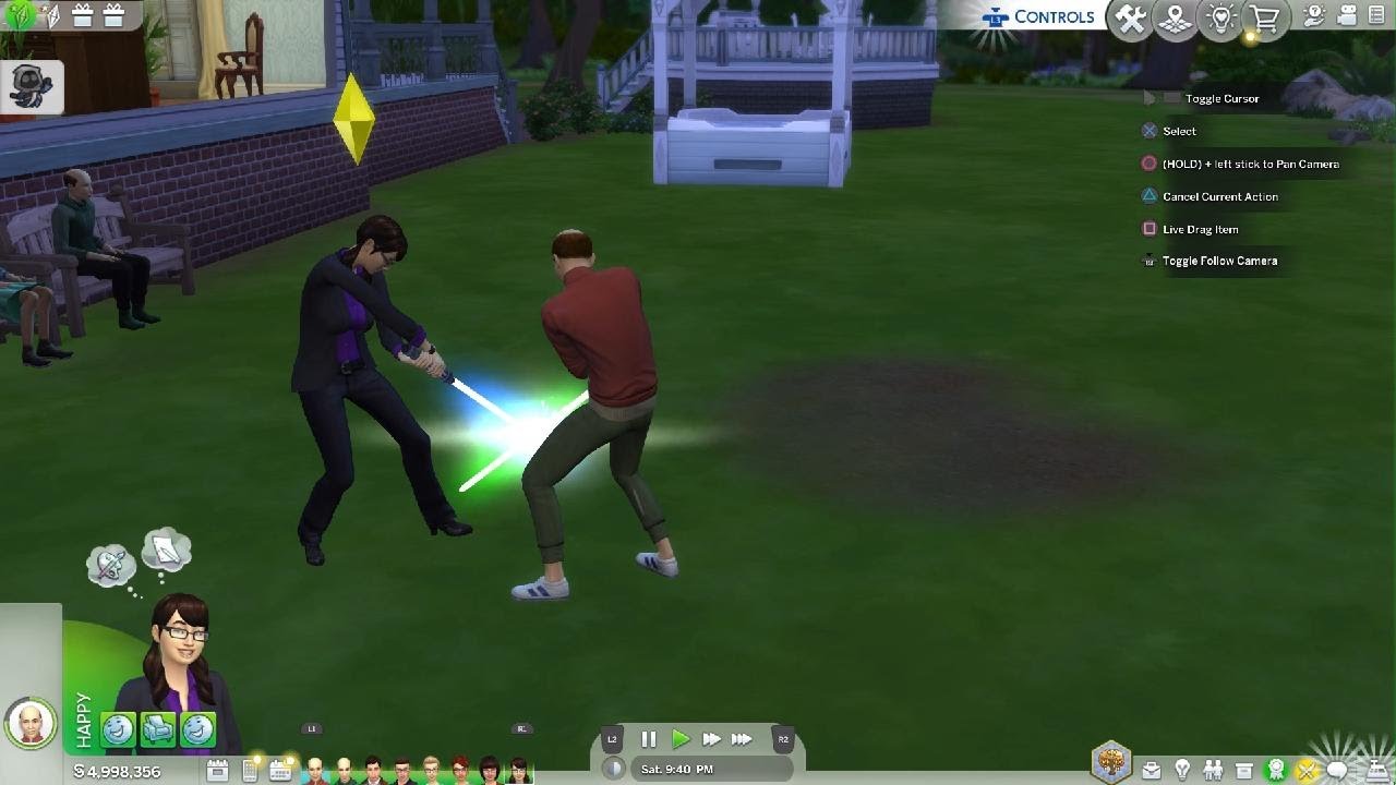 The Sims 4 Light saber duel tornement