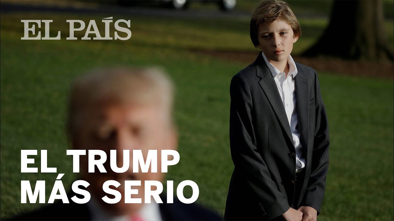 El gesto serio de Barron Trump | Gente