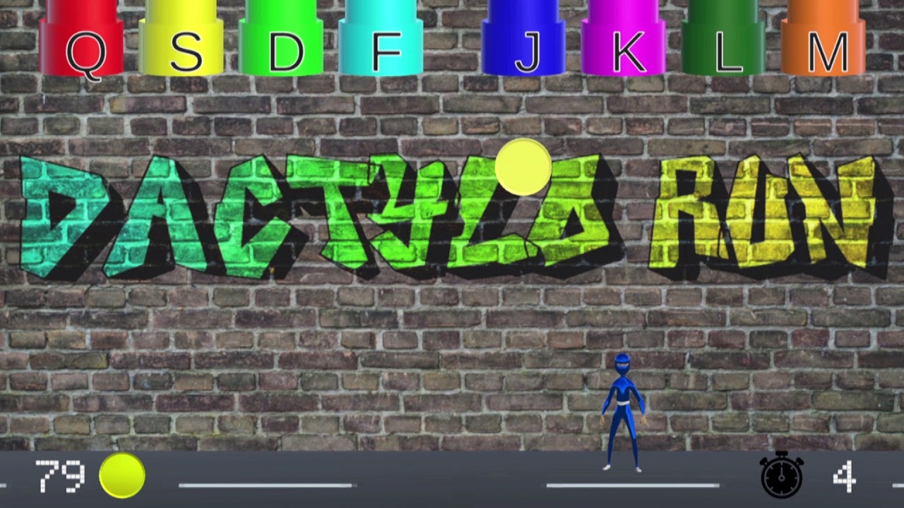 Apprendre la dactylographie  avec Dactylo Run - niveau BONUS