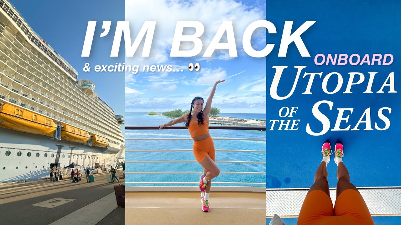 TRAVEL WITH ME TO UTOPIA ✈️ flying to MCO, settling in onboard, and some BIG news… 🤭👀