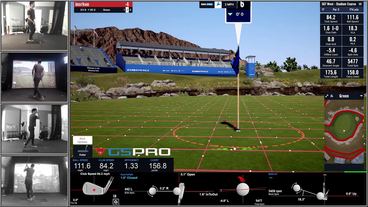 gspro sgt west stadium course pro r1 (-7)