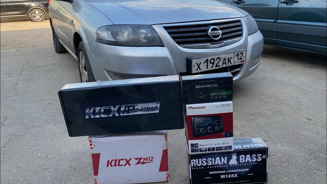 Ещё одна Громкая Альмера. Автозвук в Nissan Almera за 45 тысяч рублей