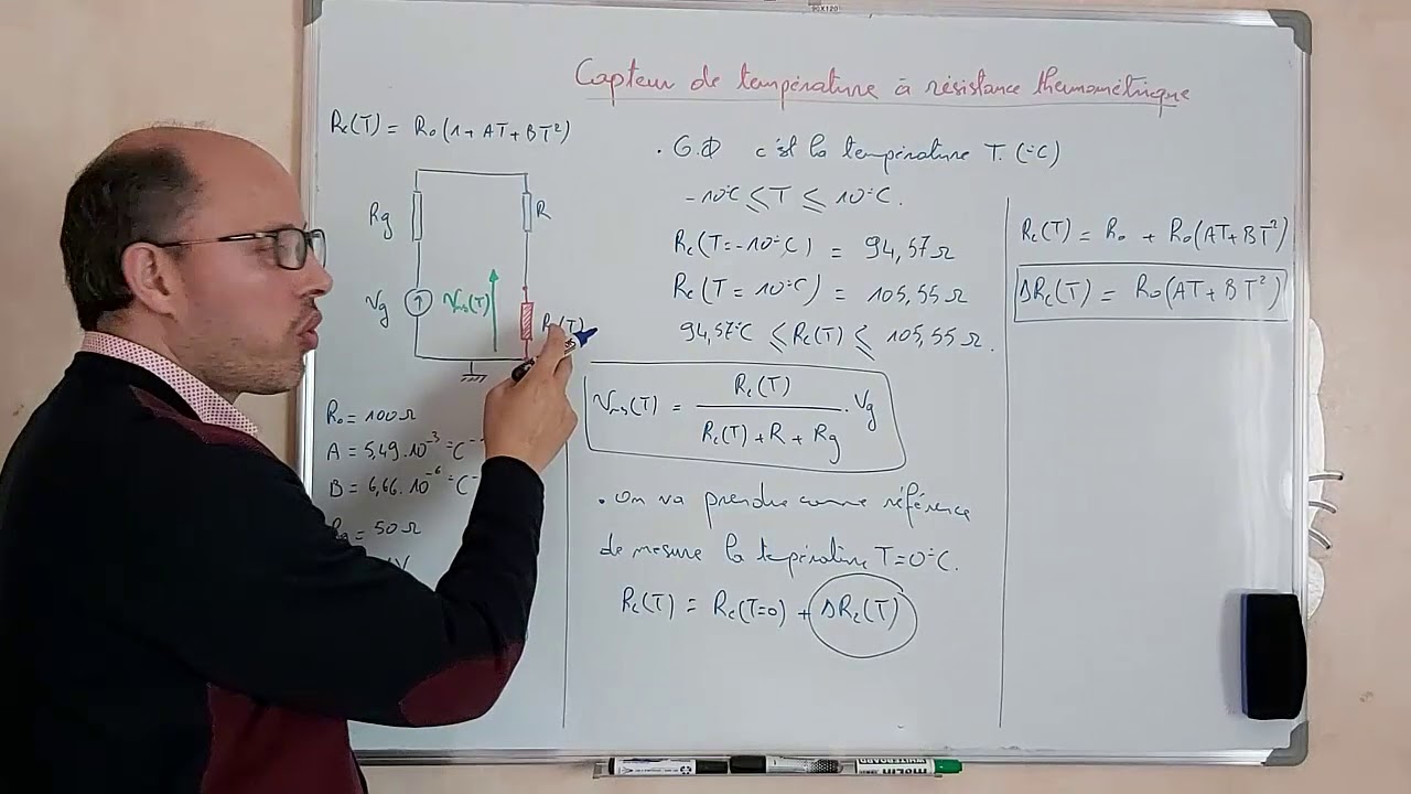 Capteur de température (mesure à une référence différente de zéro)