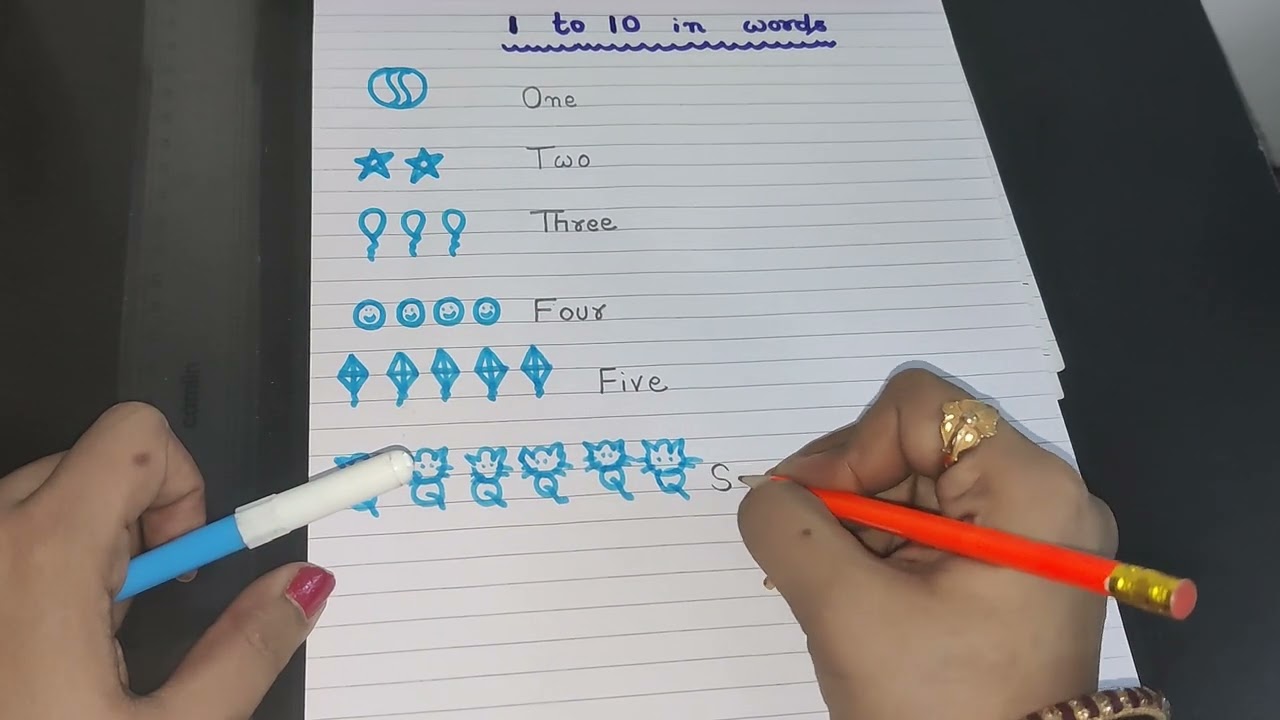 Number name | numbers name 1-10 |number spelling| learn and write|#learningforkids #kidseducatio 