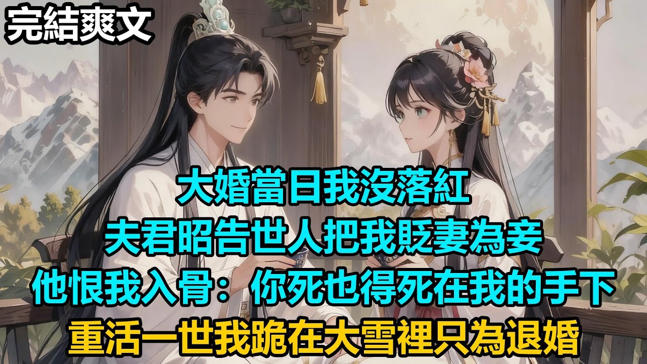 【完結爽文】大婚當日我沒落紅，夫君昭告世人把我貶妻為妾，他恨我入骨：你死也得死在我的手下，重活一世我跪在大雪裡只為退婚#audiobook #小說 #情感 #古言