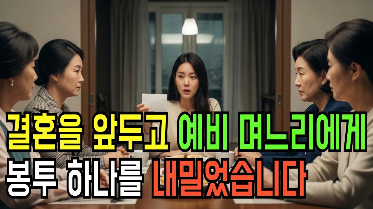 결혼 전 며느리에게 봉투를 건넨 시어머니, 열어보지도 않고 돌려준 이유