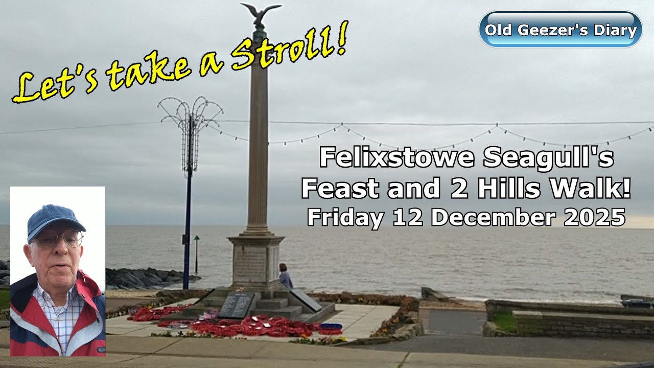 Felixstowe Seagull's Feast & 2 Hills Walk! Friday 12 December 2025