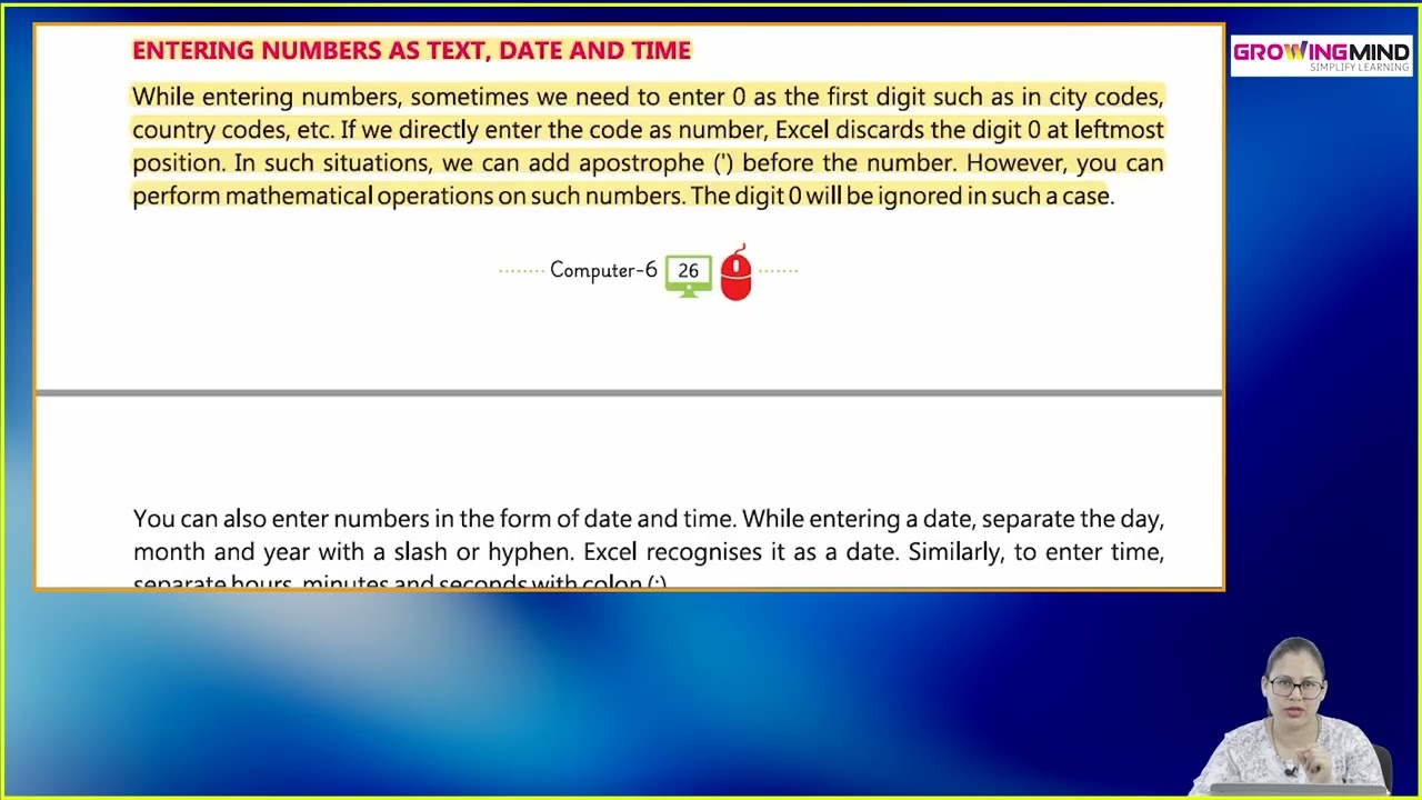 Ch 3 | Tara in Excel Town | Let's Log On | Class 06 | Growing Mind | For children