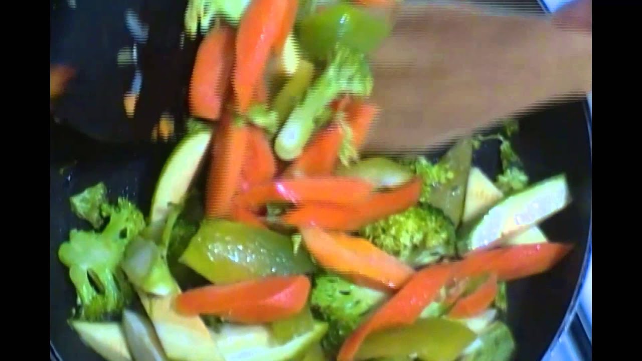 Vegetales con aceite de ajonjolí.- RecetasdeLuzMa