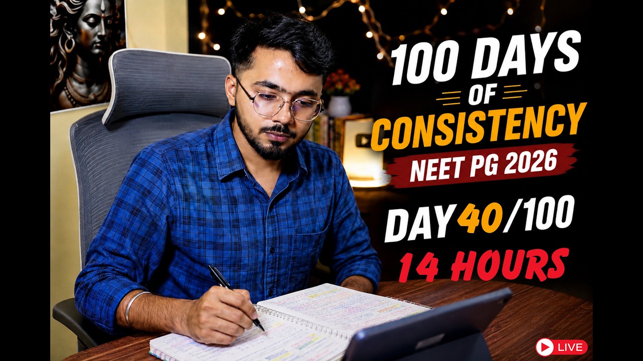 LIVE STUDY WITH ME | NEET PG 26 REVISION | 14 HOURS | GIT-INTEG & FMT + VOLATILE + CUSTOM
