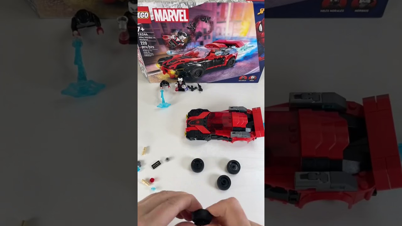 Miles Morales vs Morbius LEGO #76244 speed build. #speedbuild #spiderman #spiderverse #marvel