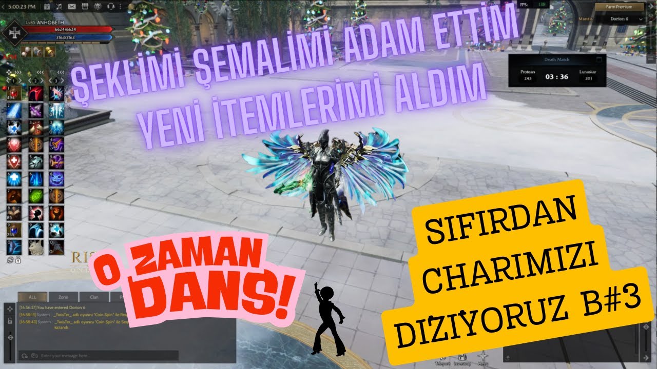CHARIMIZI DİZİYORUZ B3 / KARAKTER DİLENCİDEN SAVAŞÇIYA DÖNÜŞTÜ RESMEN  / YENİ İTEMLER  Rise Online