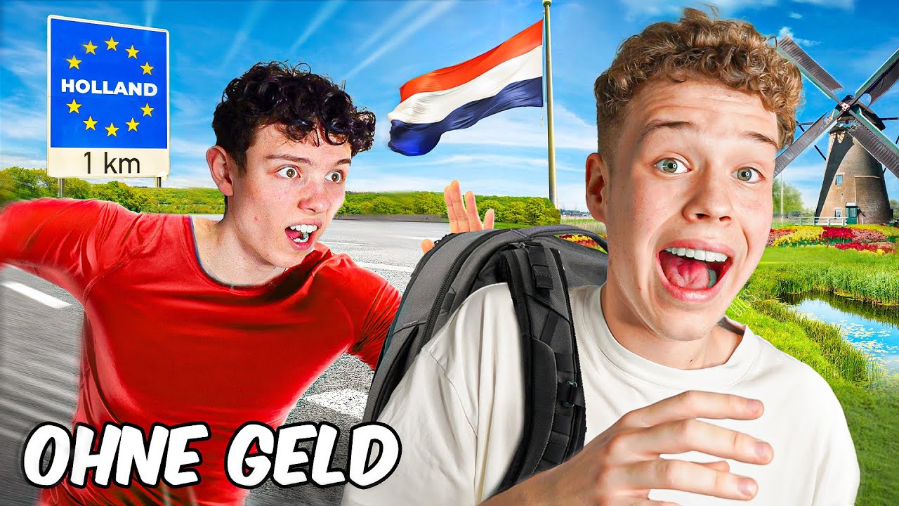 Mit 0€ in anderes Land - Wer schafft es als erstes? (IRL Challenge)
