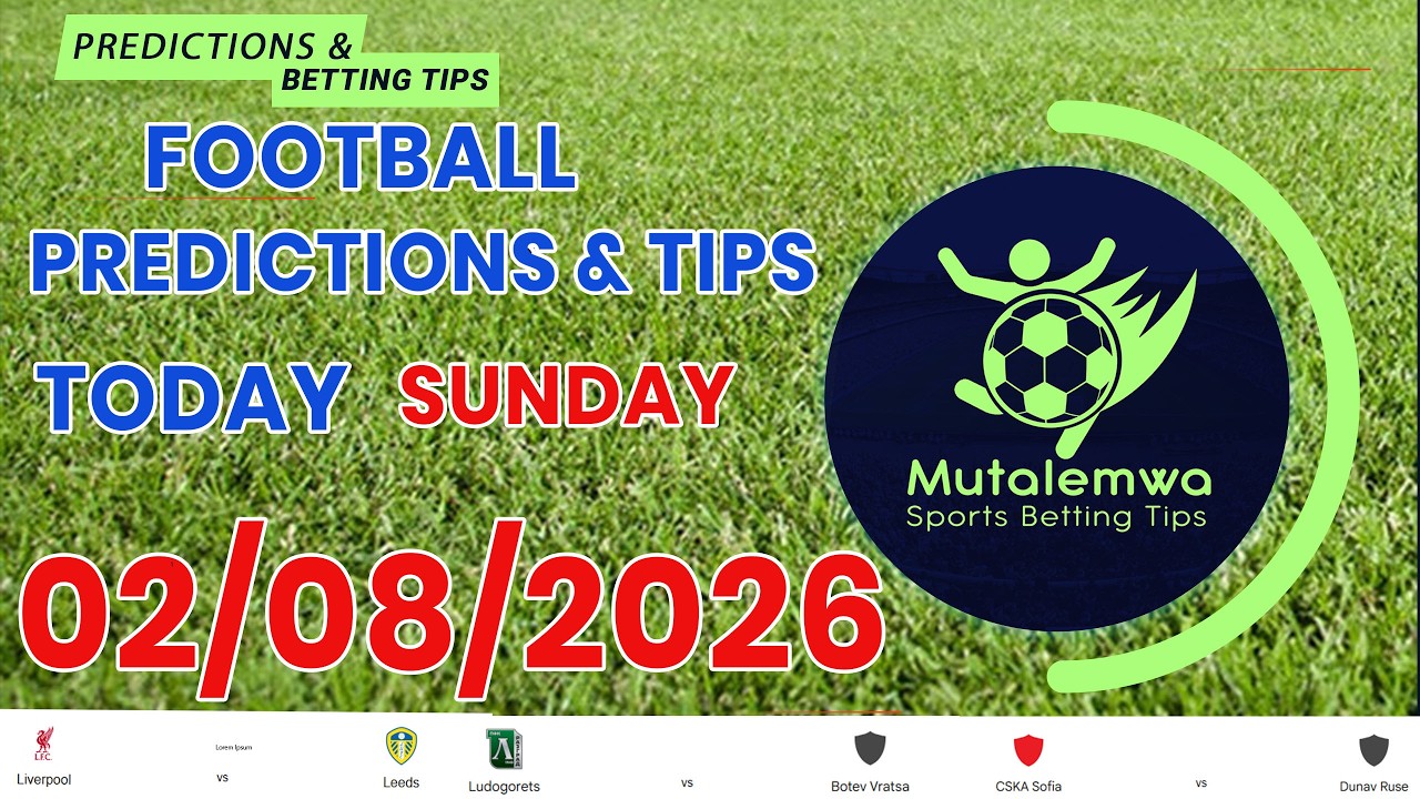 FOOTBALL PREDICTIONS TODAY 02/08/2026 SOCCER PREDICTIONS| BETTING TIPS, #betting@sports betting tips