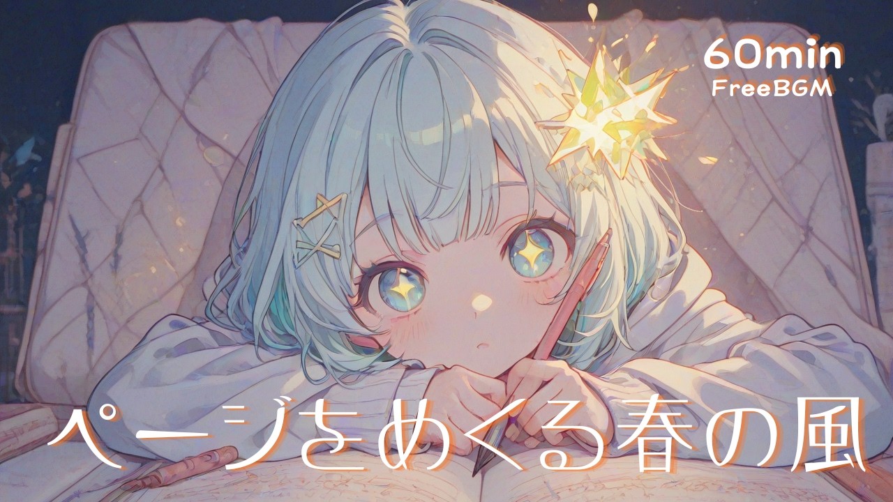 【フリーBGM】ページをめくる春の風 【chill | かわいい | まったり | 作業用 | 配信用】