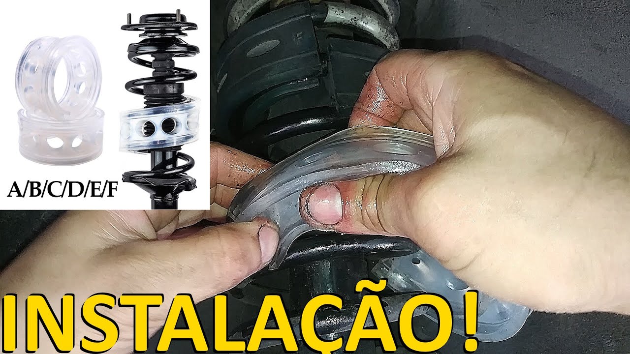 UNBOXING Borracha AutoBuffer Amortecedor de Mola Universal Como Instalar Bumber Cushion ALIEXPRESS