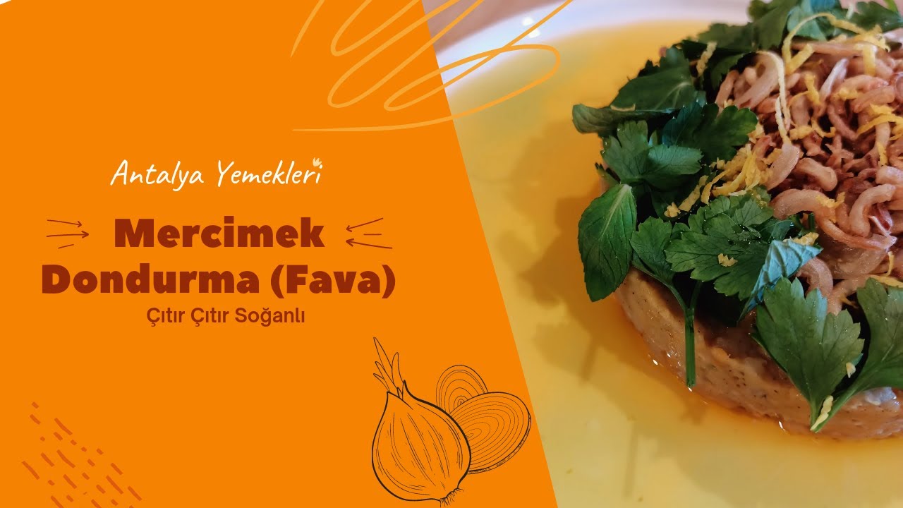 MERCİMEK DONDURMA - Mercimek Fava - Meze Severlere Özel Lezzet