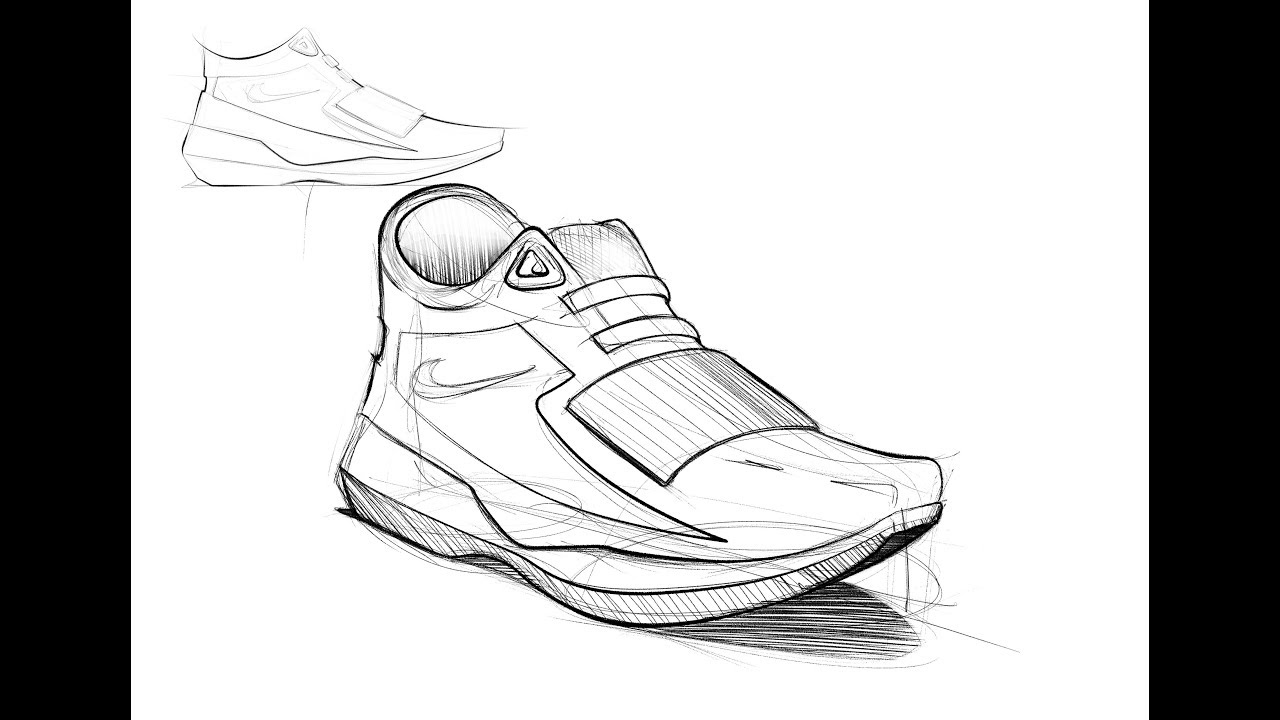 Shoe design sketching | Quick sketching | Industrial / Product design