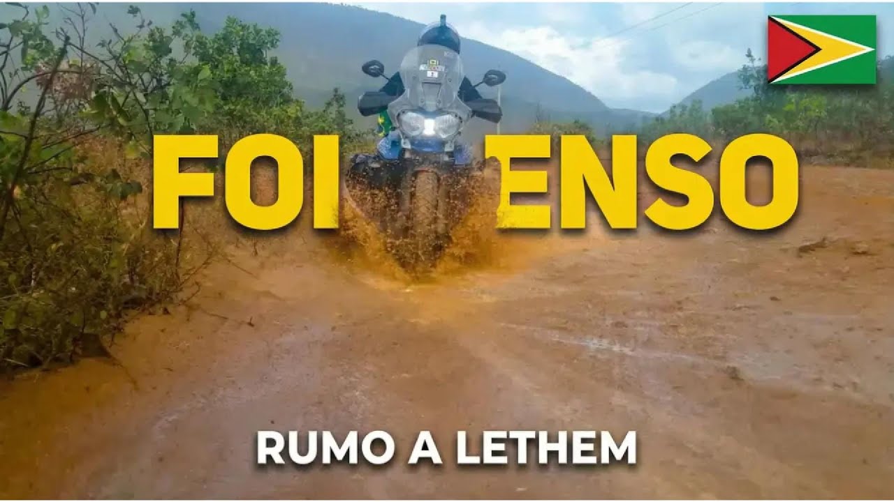 Um dos LUGARES mais ISOLADOS na AMAZÔNIA, Chuva e Trecho Crítico na Viagem de Moto | Rumo a Lethem🇬🇾