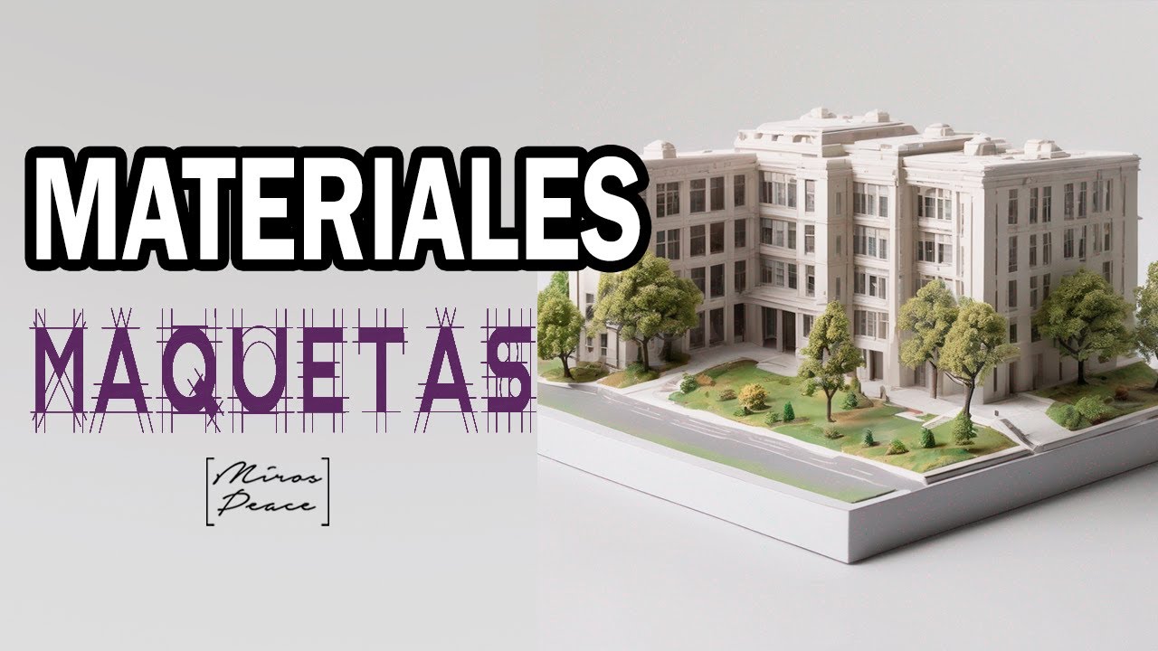 Tipos de PAPEL Y MATERIALES para MAQUETAS | Como hacer maquetas