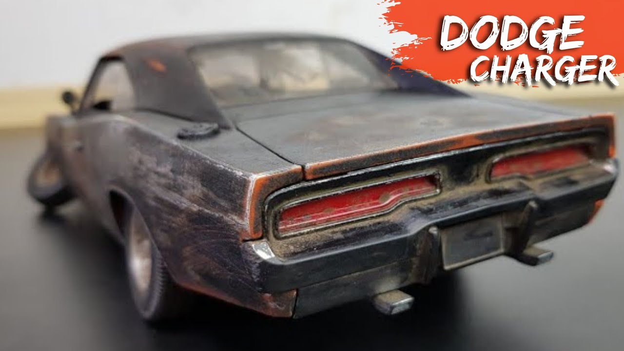 Restoration Dodge Charger RT Muscle Abandoned Model Car