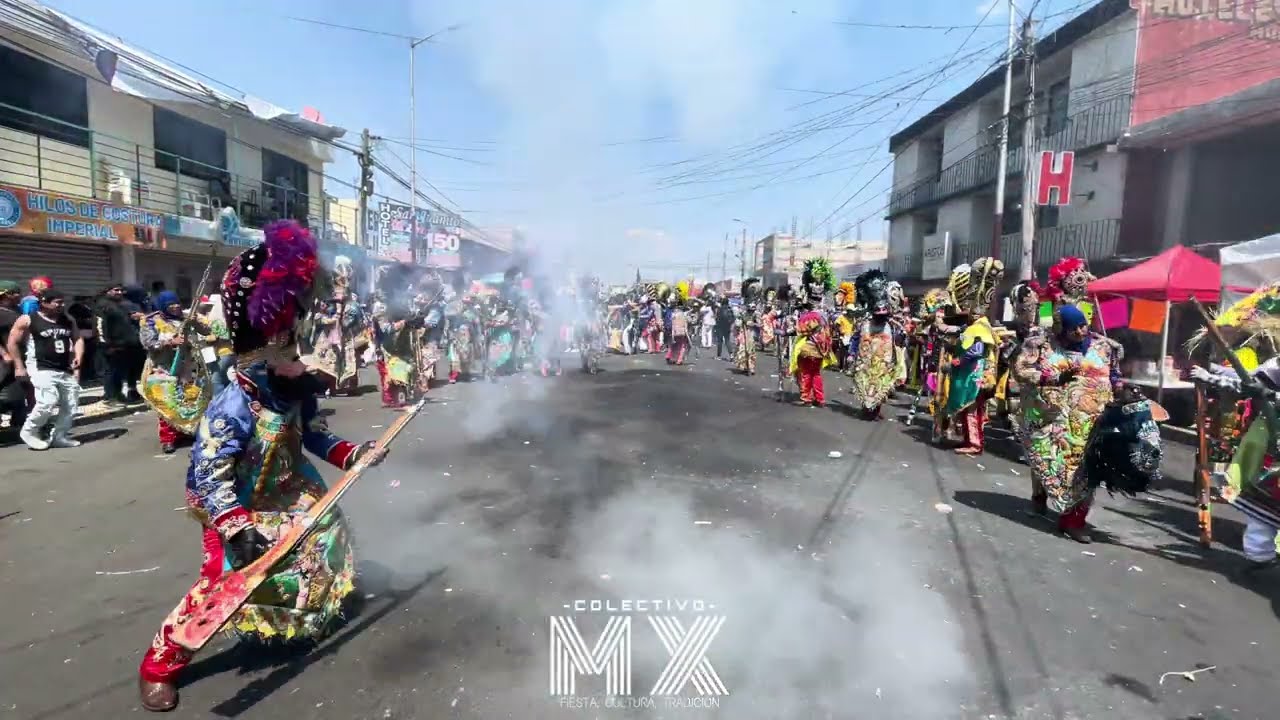 Desfilando con los zapadores del 2Do Barrio // Lunes de Carnaval// HUEJOTZINGO 2025