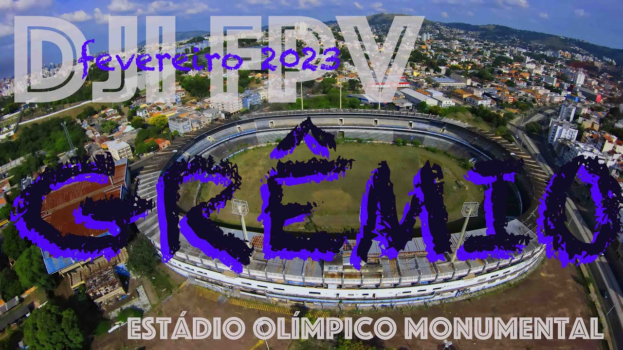 GREMIO IMORTAL 2023 - DJI FPV VISITA RUINAS do ESTADIO OLIMPICO