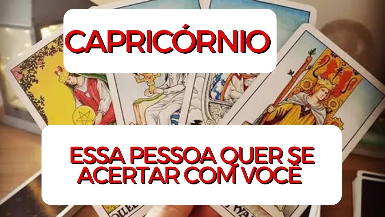 CAPRICÓRNIO ♑ Essa pessoa quer amadurecer e se acertar com você 