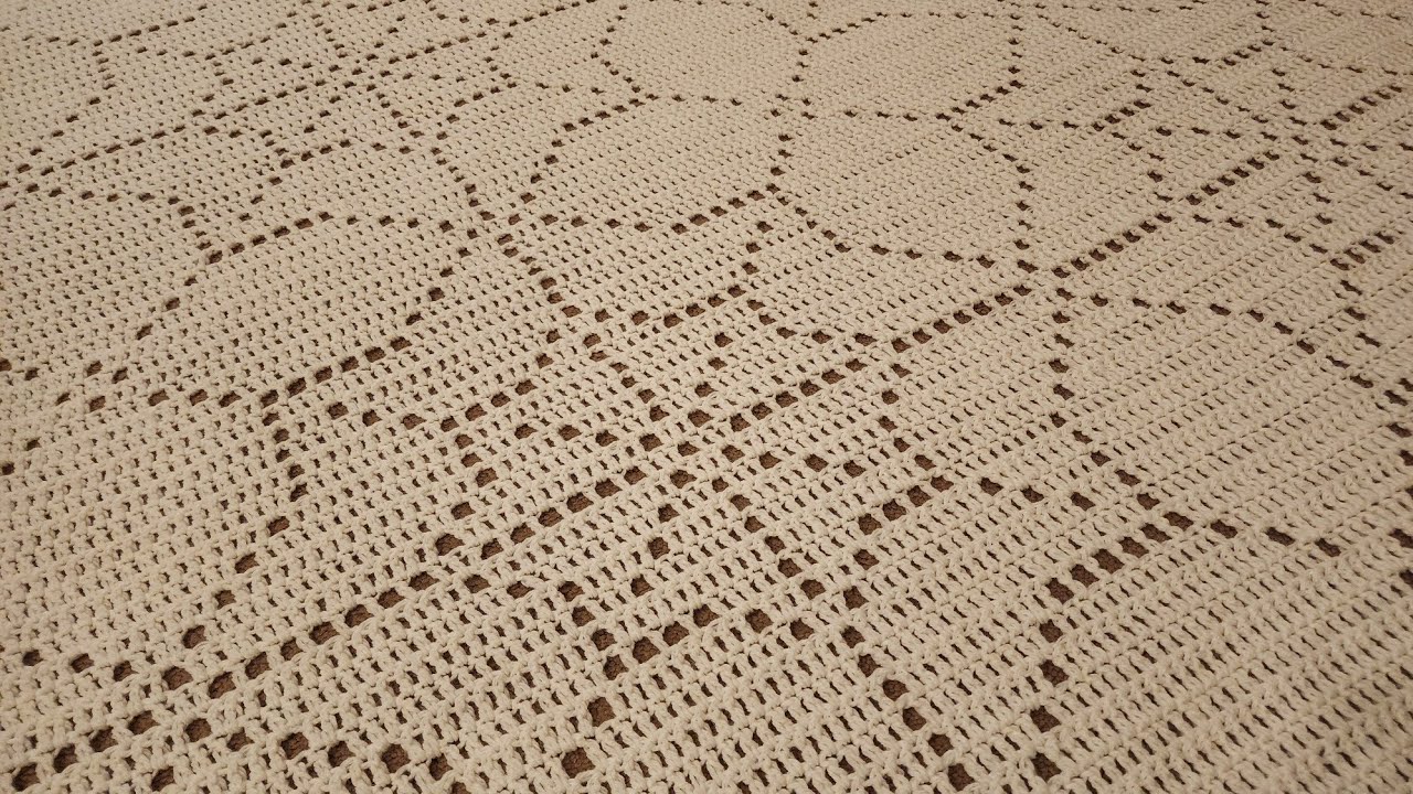 Part 5 - Spiderweb Filet Blanket - Crochet Tutorial!