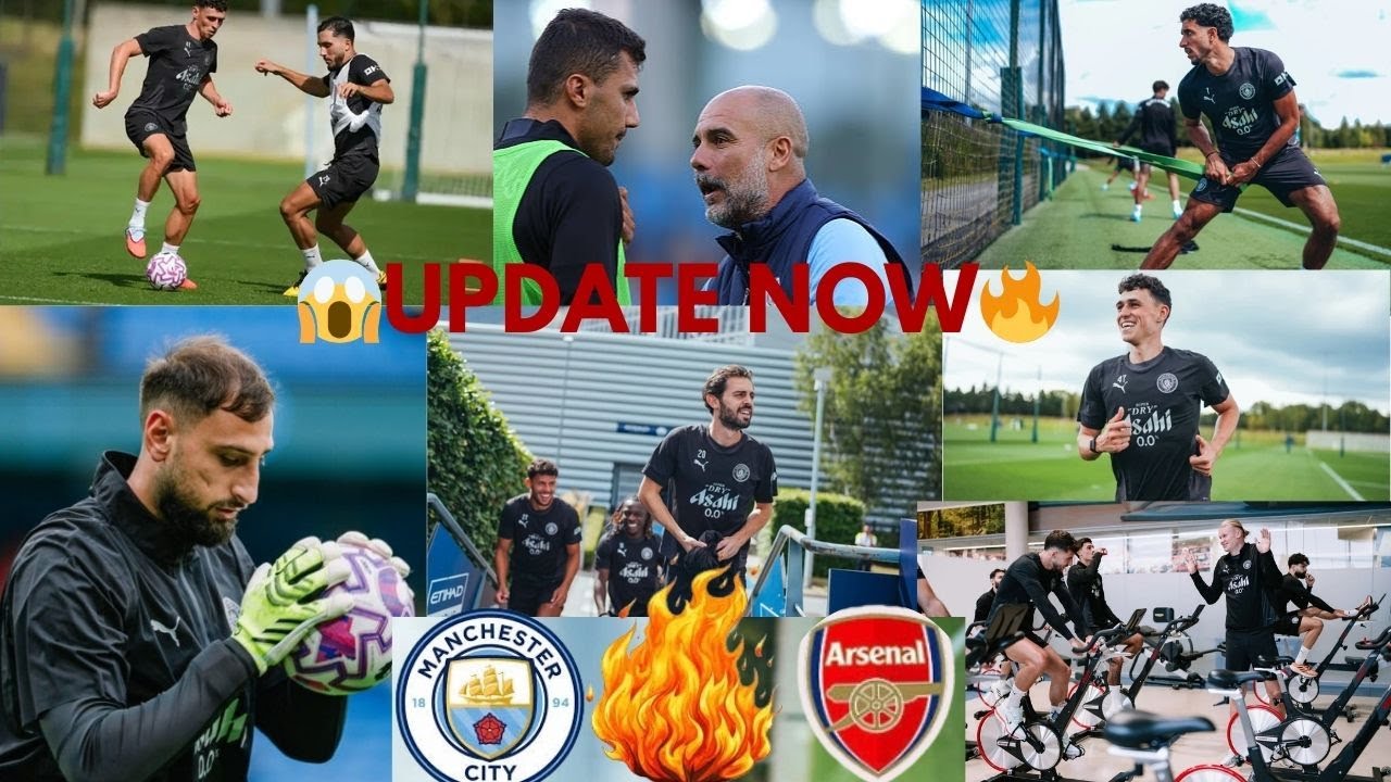 😱MAN CITY STARS RETURN TO TRAINING AS GUARDIOLA’S MEN GEAR UP FOR Arsenal  CLASH🔥🔥