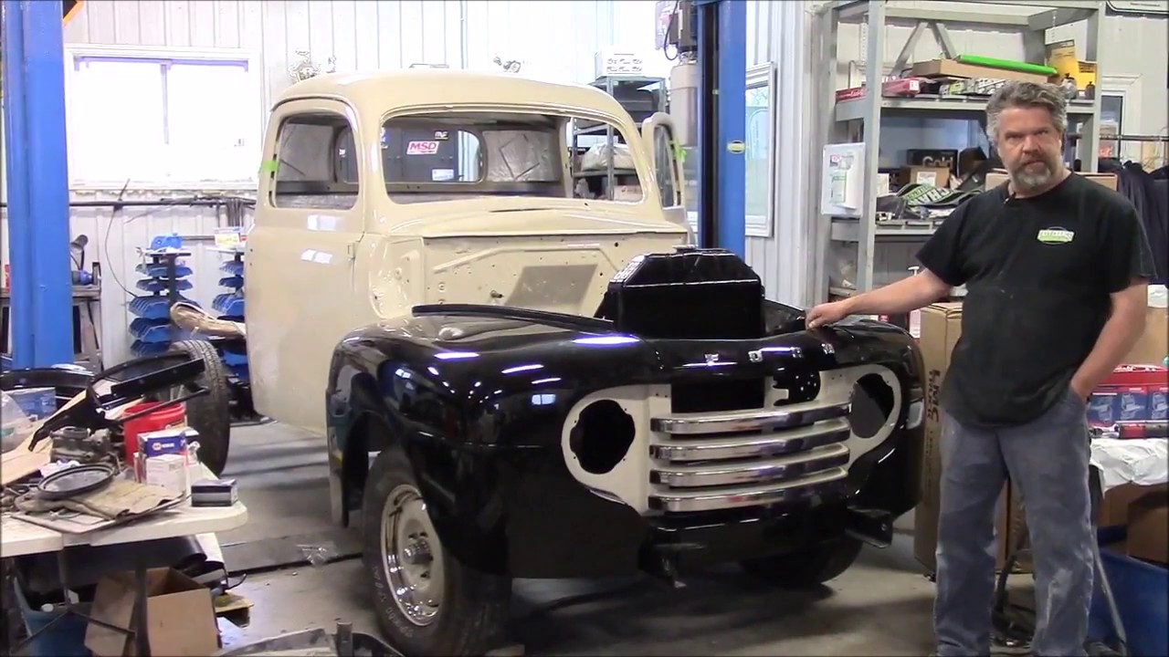 Обновление реставрации Ford F47 F1 1950 года, переборка передней части, часть 1, lastchanceautore...