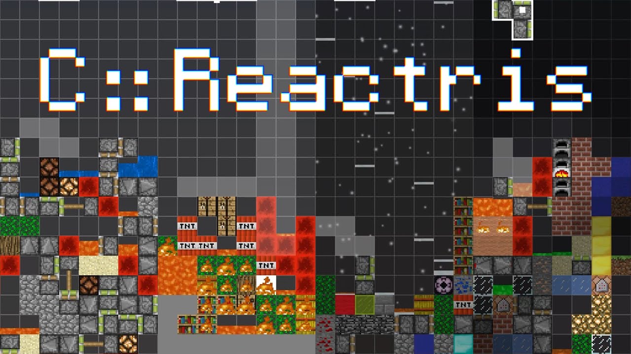 Minecraft in Tetris (Fan Game C::Reactris)